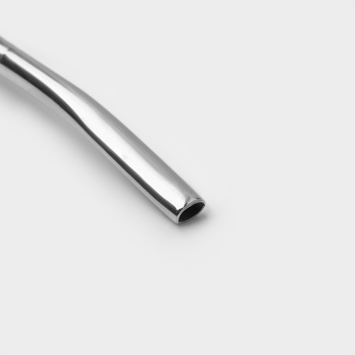 Бомбилья для чая Мате из нержавеющей стали, длина 17,5 см, цвет серебряный Бомбилья для чая Мате из нержавеющей стали, длина 17,5 см, цвет серебряный