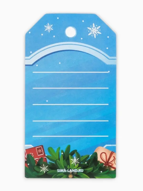 Шильдик декоративный в наборе «С Новым годом!», 9 х 5 см