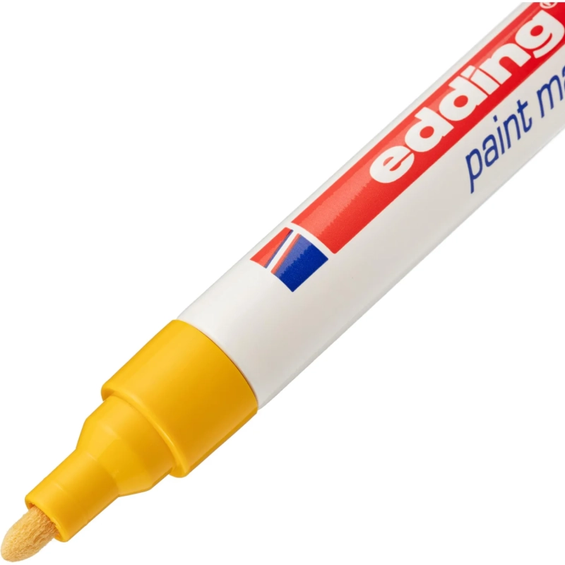 Маркер лаковый EDDING E-750/5 желтый 2-4мм, мет. корп