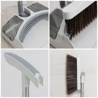 Щётка для пола Raccoon: совок 28&times;27&times;89 см, щётка 23&times;94 см, белая