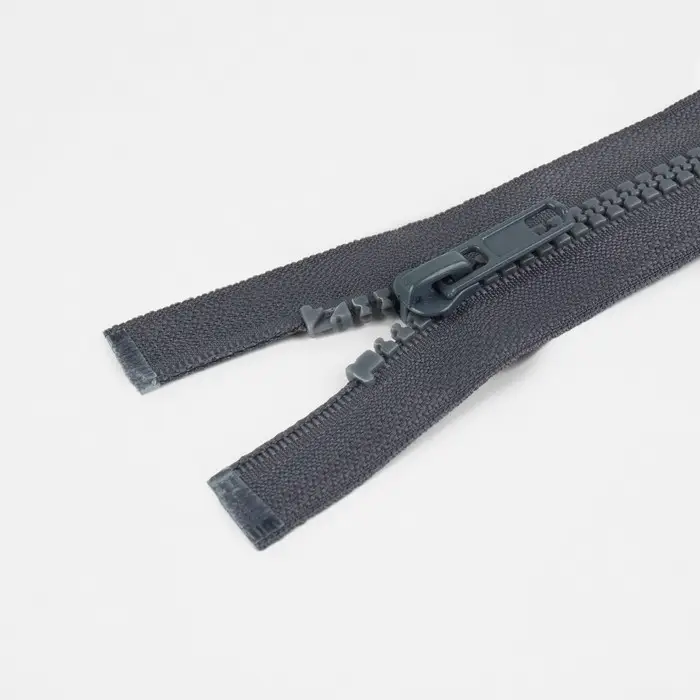 Молния «Трактор», №5, разъёмная, замок автомат, 90 см, тёмно-серая