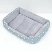 Лежанка для животных &laquo;Звезды&raquo;, 60&times;45&times;15 см, серая