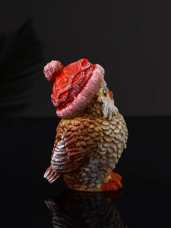 Фигура "Сова в шапочке" 11х6х7 см