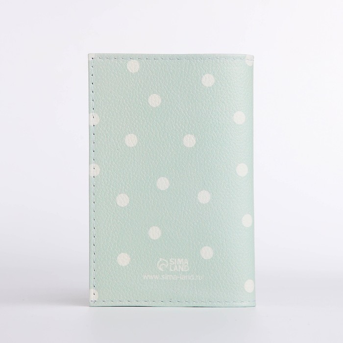 Обложка для паспорта, цвет мятный