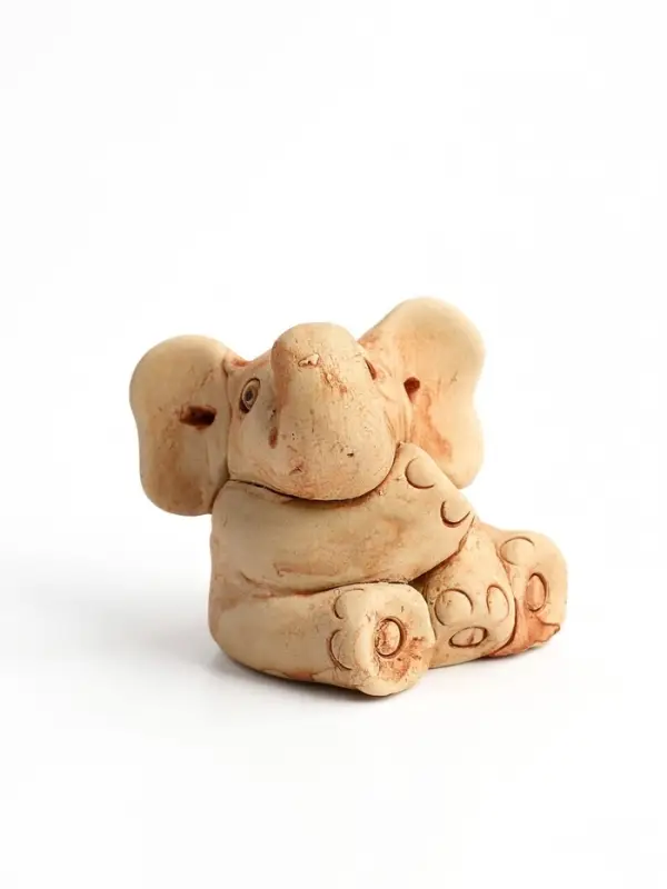 Фигурка &laquo;Слоненок&raquo;, 7&times;6.5&times;5 см, керамика, бежевый