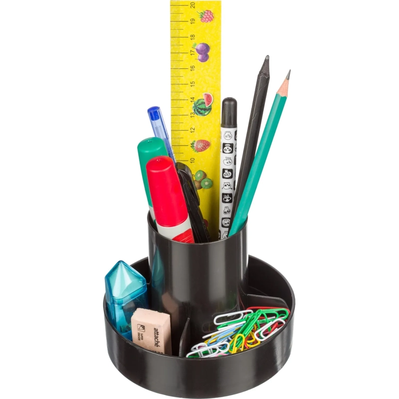 Подставка-органайзер д/канц.мелочей Метеор 5 отд чер ОФ555АЕ