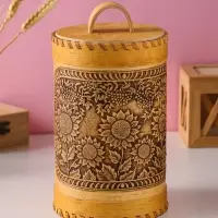 Туес &laquo;Подсолнухи&raquo;, 12х17см береста