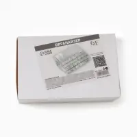 Органайзер для хранения косметики, 24 секции, 14.5&times;10.5&times;7 см, прозрачный