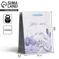 Пакет подарочный ламинированный, упаковка, For you, S 12 х 15 х 5.5 см