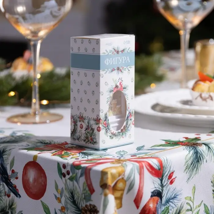 Светодиодная фигура «Белый фонарь с совой» 5 × 12 × 5 см, пластик, батарейки AG13х3 (в комплекте), свечение тёплое белое