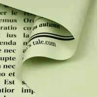 Пленка флористическая "Газета любви" 65мкм, 50х57 &plusmn;1см