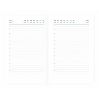 Ежедневник недатированный синий, А6,100x150, 320стр, Agenda