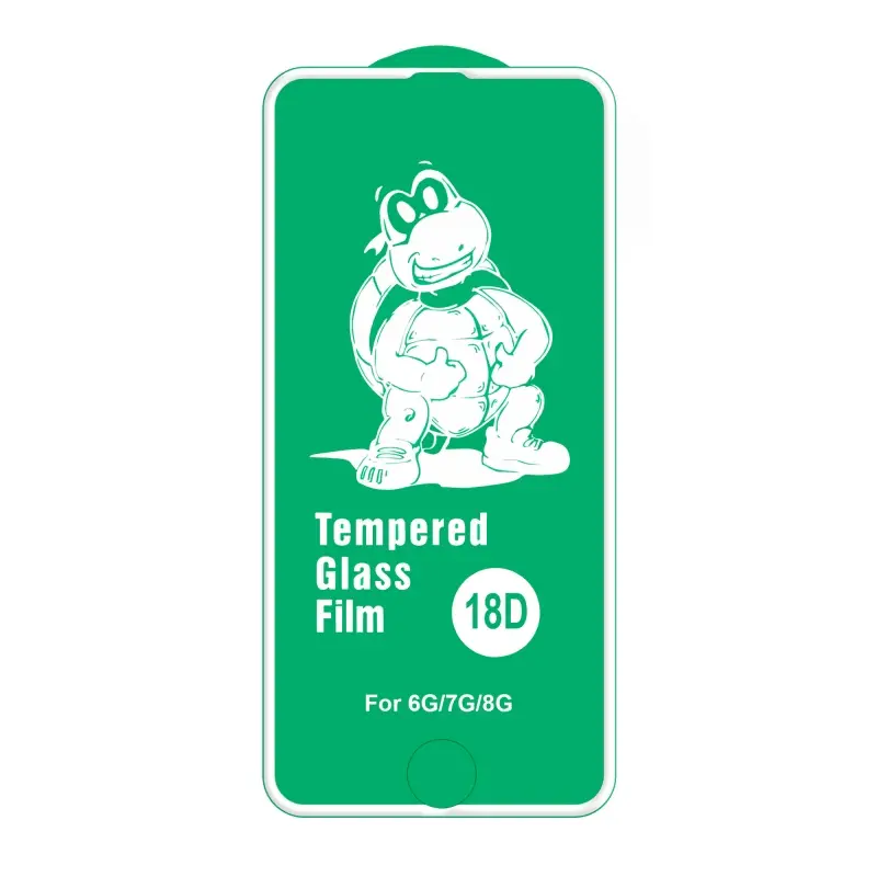 Защитное стекло IPH 7/8 18D белое усиленные края без упаковки