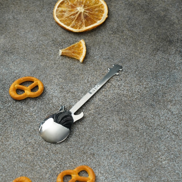 Ложка десертная из нержавеющей стали Magistro «Гитара», длина 12 см, цвет серебряный