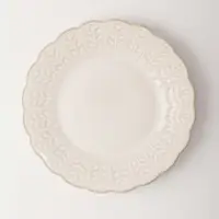 Блюдце &laquo;Колос&raquo;, d=15.5 см, фарфор, молочное