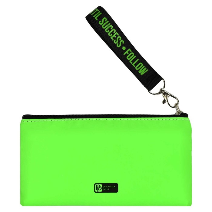 Пенал мягкий, 1 отделение, 100 х 195 мм, плоский, светоотражающий элемент, Феникс Пенал мягкий, 1 отделение, 100 х 195 мм, плоский, светоотражающий элемент, Феникс "Твои правила" зелёный 64974