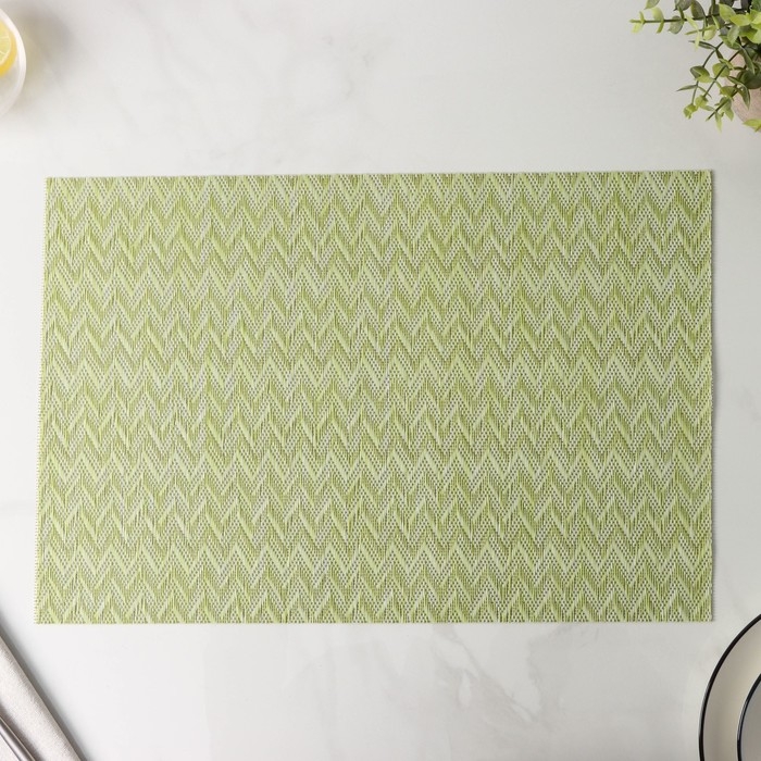 Салфетки сервировочные на стол Доляна, 4 шт, 45×30 см, цвет зелёный Салфетки сервировочные на стол Доляна, 4 шт, 45×30 см, цвет зелёный