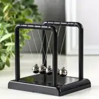 Маятник настольный антистресс &laquo;Антистресс&raquo;, чёрный, 7.5&times;8.8&times;9 см