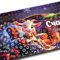 Купюрница новогодняя 2027 &laquo;Счастья! С Новым Годом&raquo; 19&times;10&times;2.5 см