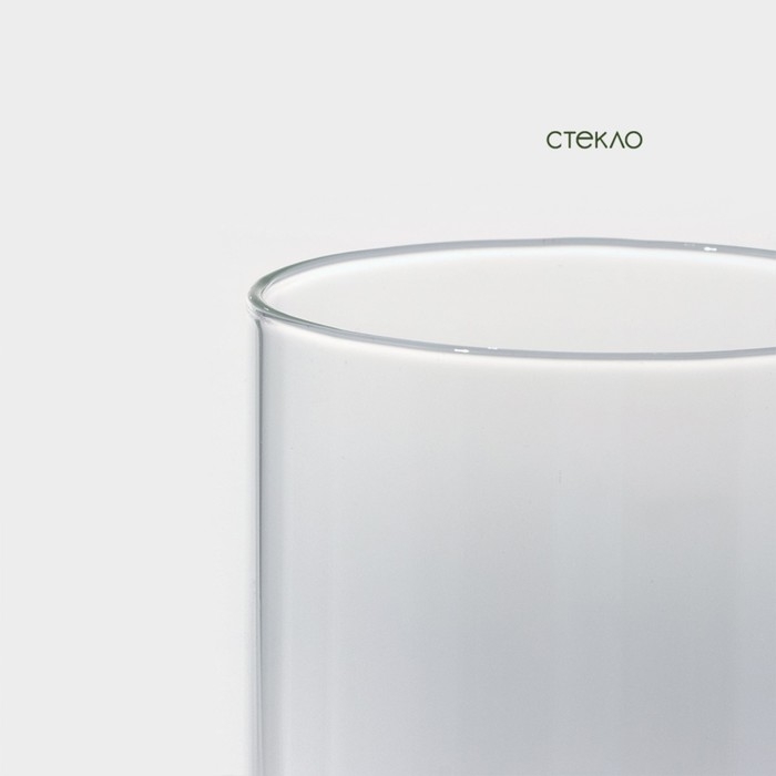 Банка стеклянная для сыпучих продуктов с бамбуковой крышкой BellaTenero «Эко», 1,7 л, 10×26 см