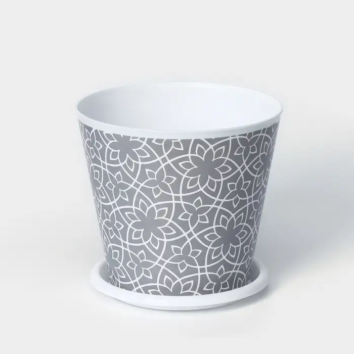Горшок для цветов Доляна «Кракле», 800 мл, цвет серый Горшок для цветов Доляна «Кракле», 800 мл, цвет серый