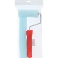 Валик ЛОМ, поролон, 100 мм, рукоятка d=6 мм, D=16 мм, 2 запасных шубки