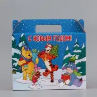 Коробка подарочная &laquo;Счастливого Нового года&raquo;, 33.7&times;25.5&times;7.9 см, самосборная