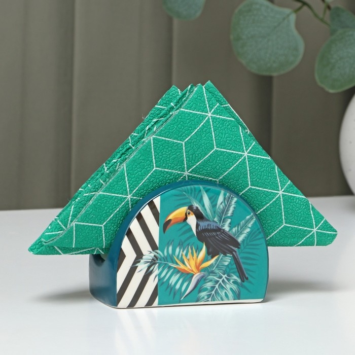 Салфетница Доляна «Тропики», 9,8×4,5×6,2 см Салфетница Доляна «Тропики», 9,8×4,5×6,2 см