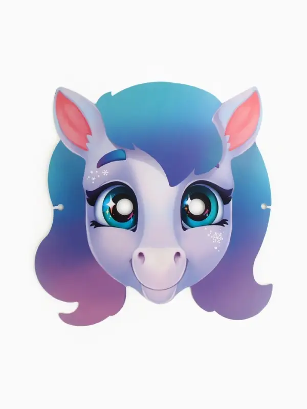 Маска карнавальная Маска карнавальная "Лошадка радужная"