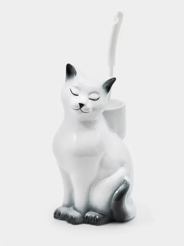 Подставка под ёрш &laquo;Кошка&raquo; с ёршиком, 20&times;18&times;37 см