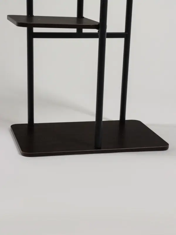Подставка для цветов Greengo, 5 полок, 36&times;23&times;94 см, напольная, каркас металл, полки МДФ, чёрная