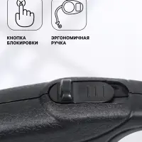 Рулетка &laquo;Моноцвет&raquo;, 3 м, до 10 кг, чёрная