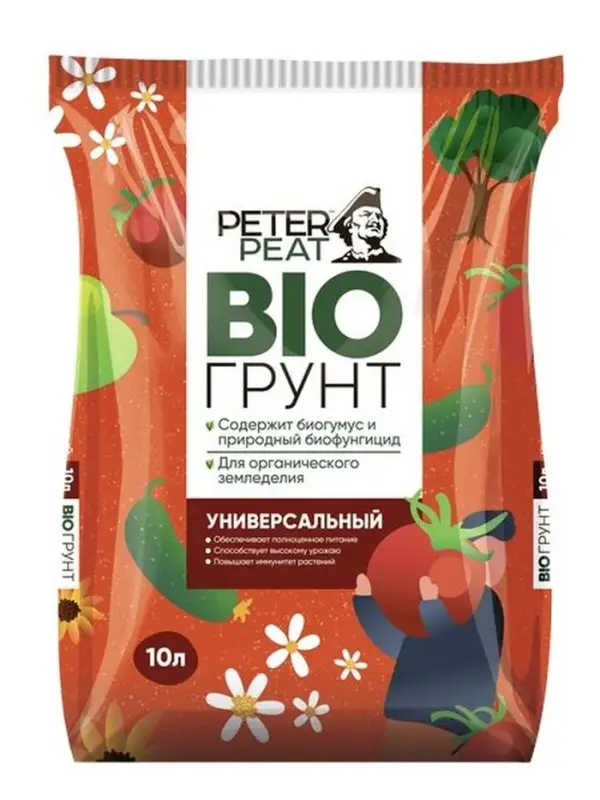 Грунт Универсальный PETER PEAT, линия BIO, 10 л