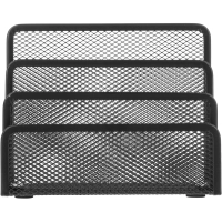 Лоток вертикальный для бумаг 3отд Attache сортер 135x173x83мм металл черный