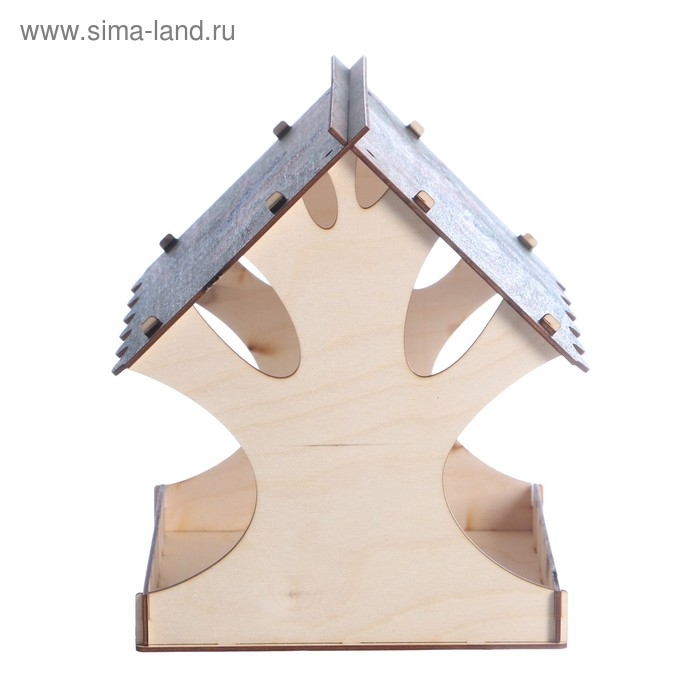 Кормушка для птиц  Кормушка для птиц "Яркие птички", с принтом, 24×24×27 см