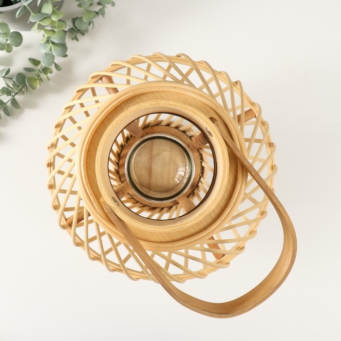 Подсвечник дерево на 1 свечу Подсвечник дерево на 1 свечу "Лоза виток" натуральный 10х27х34 см