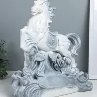 Фигура "Конь огненный" 40,5х36х15 см, антик