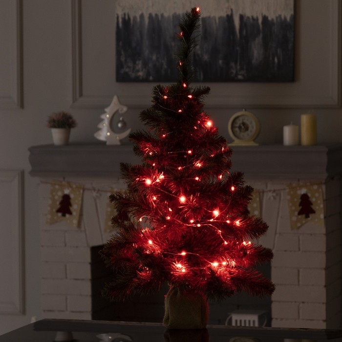 Гирлянда «Нить» 10 м роса, IP20, серебристая нить, 100 LED, пульт ДУ, свечение RGB, USB Гирлянда «Нить» 10 м роса, IP20, серебристая нить, 100 LED, пульт ДУ, свечение RGB, USB