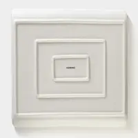 Блюдо для подачи Magistro Slate, 27.5&times;27.5 см, фарфор, белое