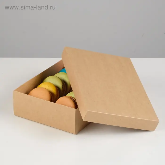 Коробка картонная без окна, крафт, 21 х 15 х 5 см Коробка картонная без окна, крафт, 21 х 15 х 5 см