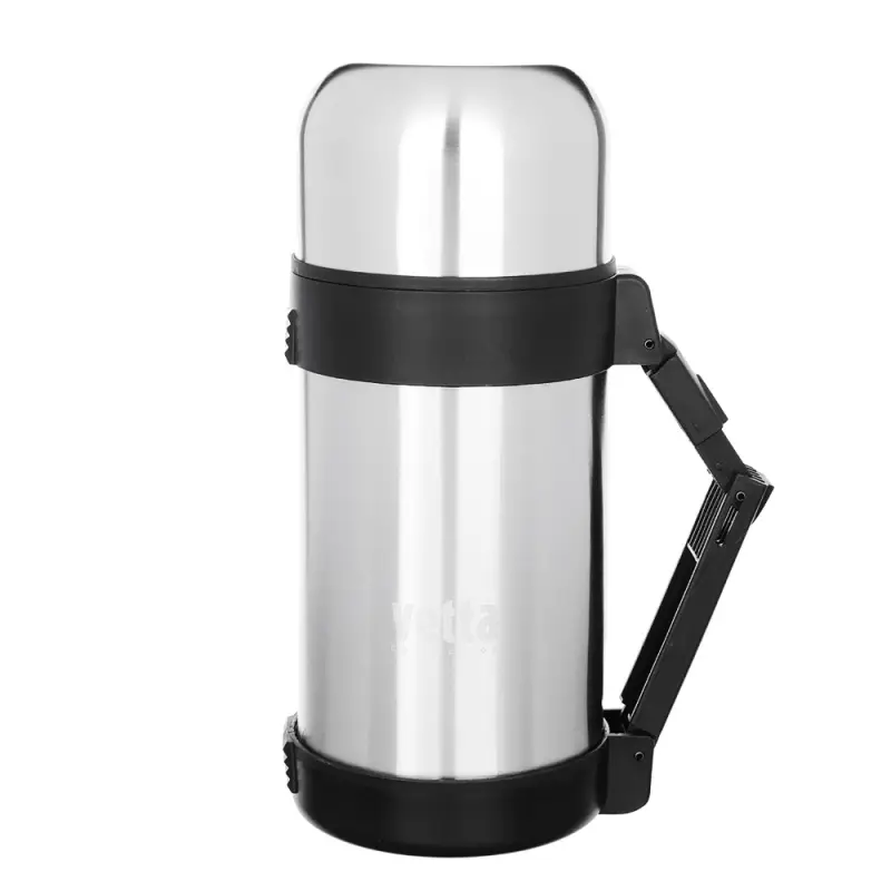 VETTA Термос металлический "Туристический" с широким горлом 1,00л серебристый