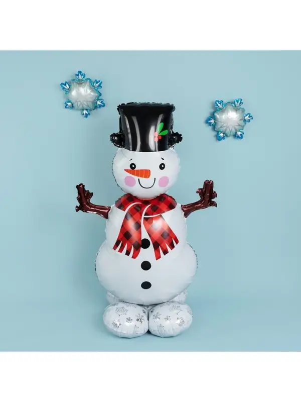Воздушный шар фольгированный 43 Воздушный шар фольгированный 43" «Снеговик», под воздух