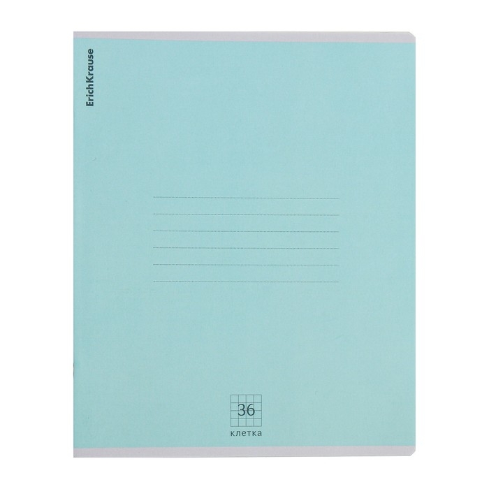 Тетрадь 36 листов в клетку, ErichKrause Nature Colors, обложка мелованный картон, блок офсет 100% белизна, МИКС