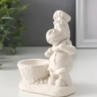 Фигура с подставкой для мелочей «Шеф повар», 11×9.5×5.5 см, натуральный