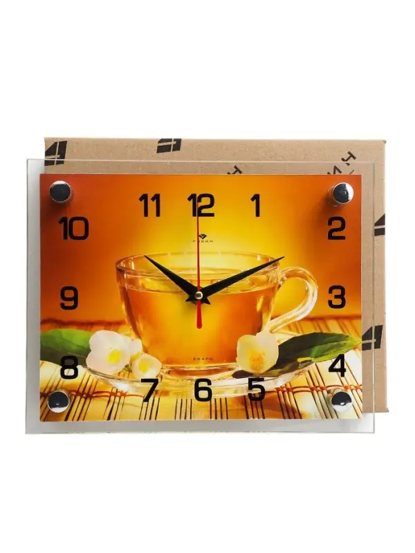 Часы настенные: Кухня, &laquo;Чай&raquo;, бесшумные, 20&times;26 см