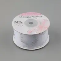 Лента декоративная &laquo;Пайетки&raquo;, 40 мм, 9&plusmn;0.5 м, белая №1