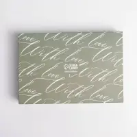 Кондитерская упаковка, коробка для макарун с PVC крышкой, With love, 18 х 12 х 3.5 см