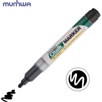 Маркер меловой MunHwa, CM-01, чёрный, 3мм