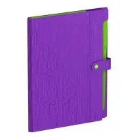 Папка А4, 12 отделений, Your Way, 600 мкм, на кнопке, фиолетовая
