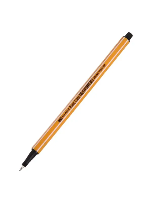 Ручка капиллярная BrunoVisconti. Basic FINELINER, чёрный стержень, узел 0.4 мм